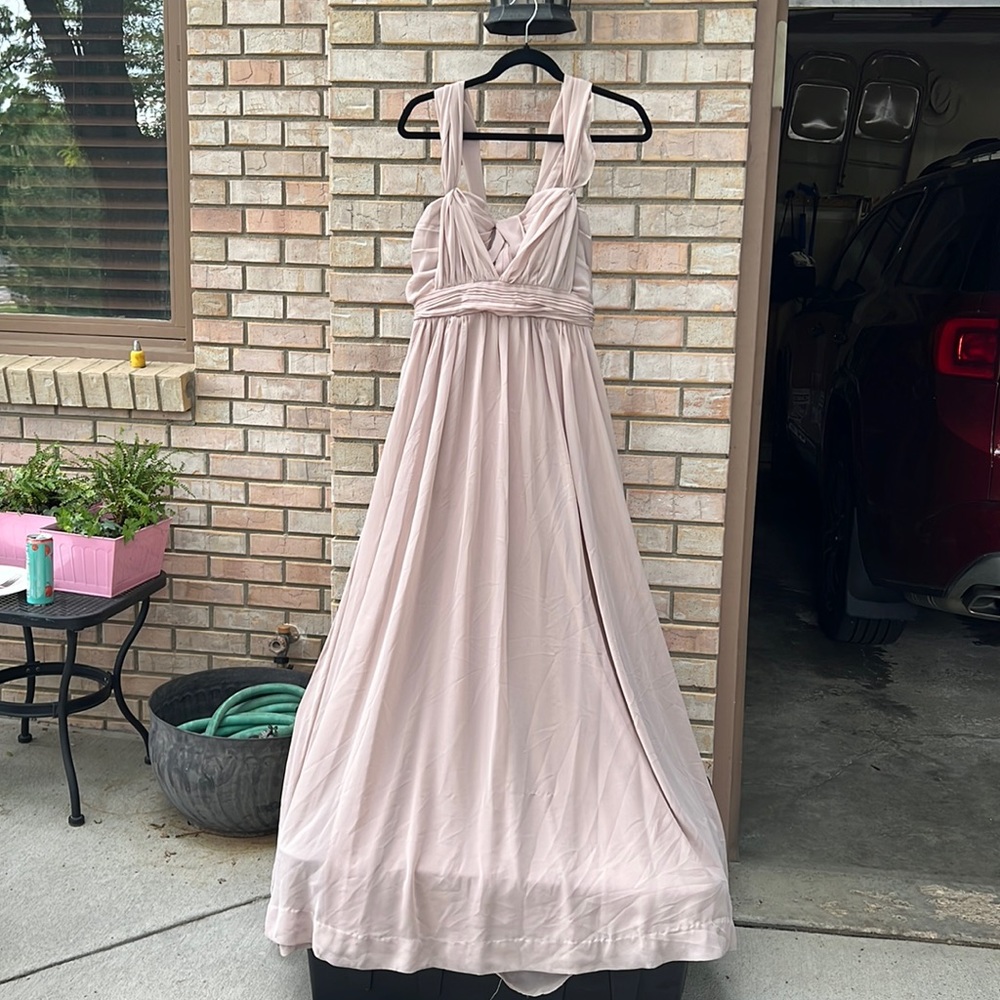 Unaltered Birdy Grey Bridesmaid dress - Blush
